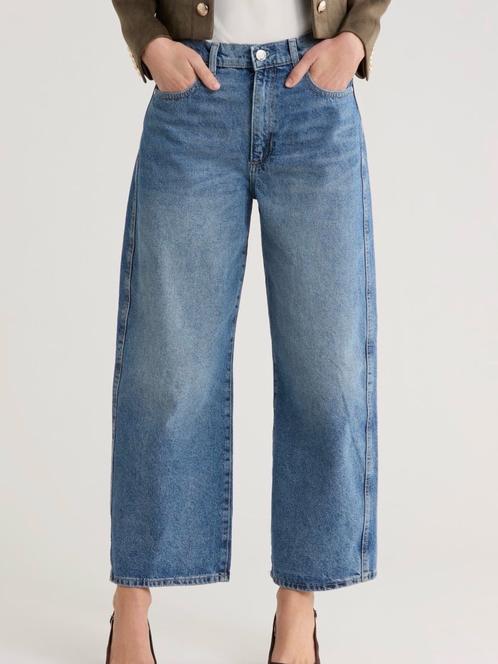 Jason Wu ankle barrel jeans size 27 in salt lake blue New